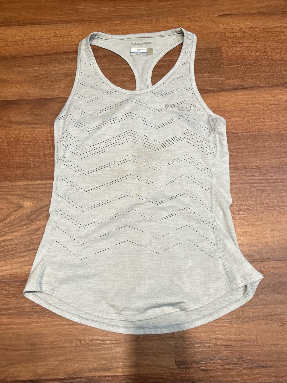 Columbia Light Gray Racerback Performance Tank Top